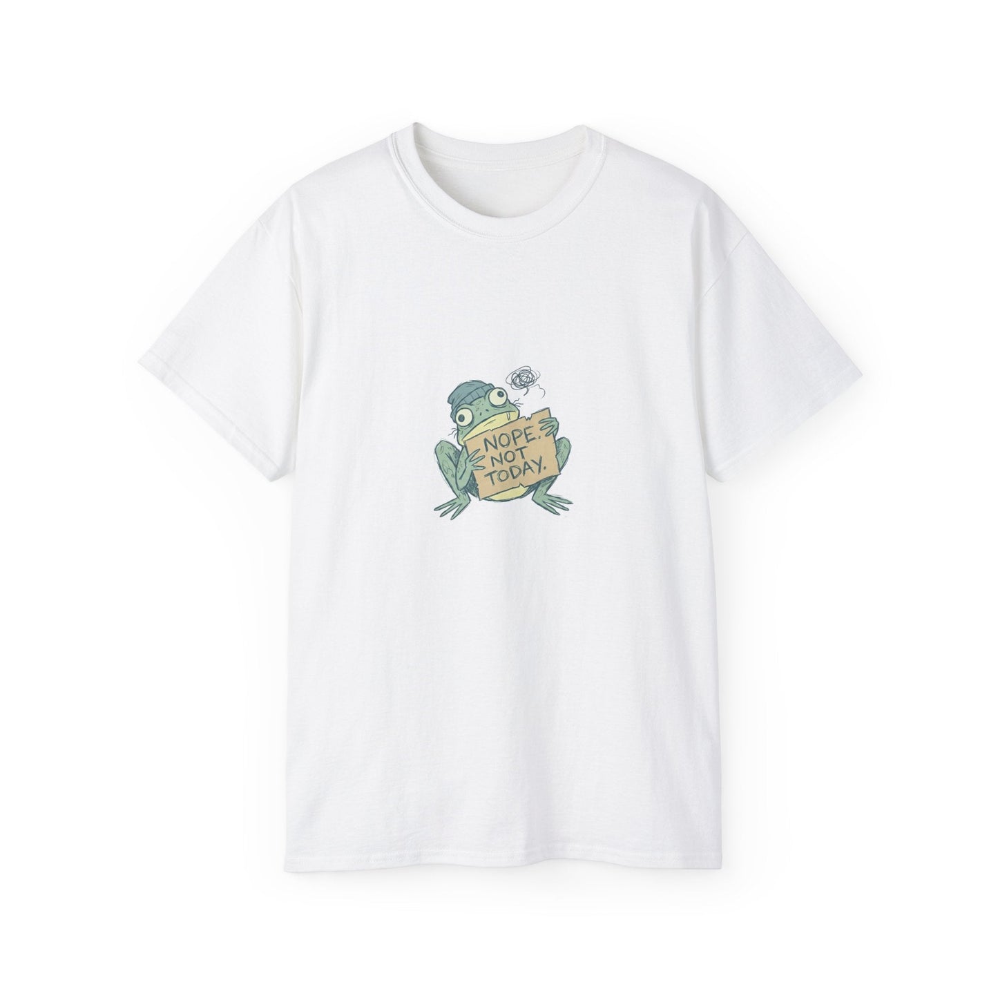 Nope Not Today Frog Graphic Tee - PrintsyNook
