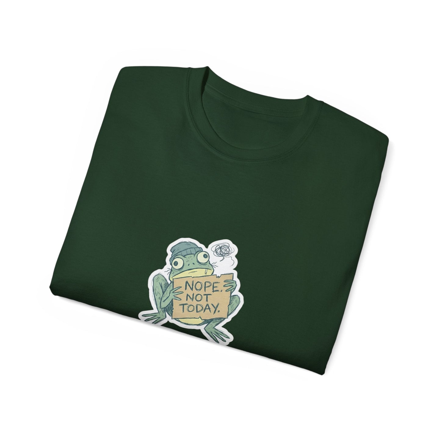 Nope Not Today Frog Graphic Tee - PrintsyNook