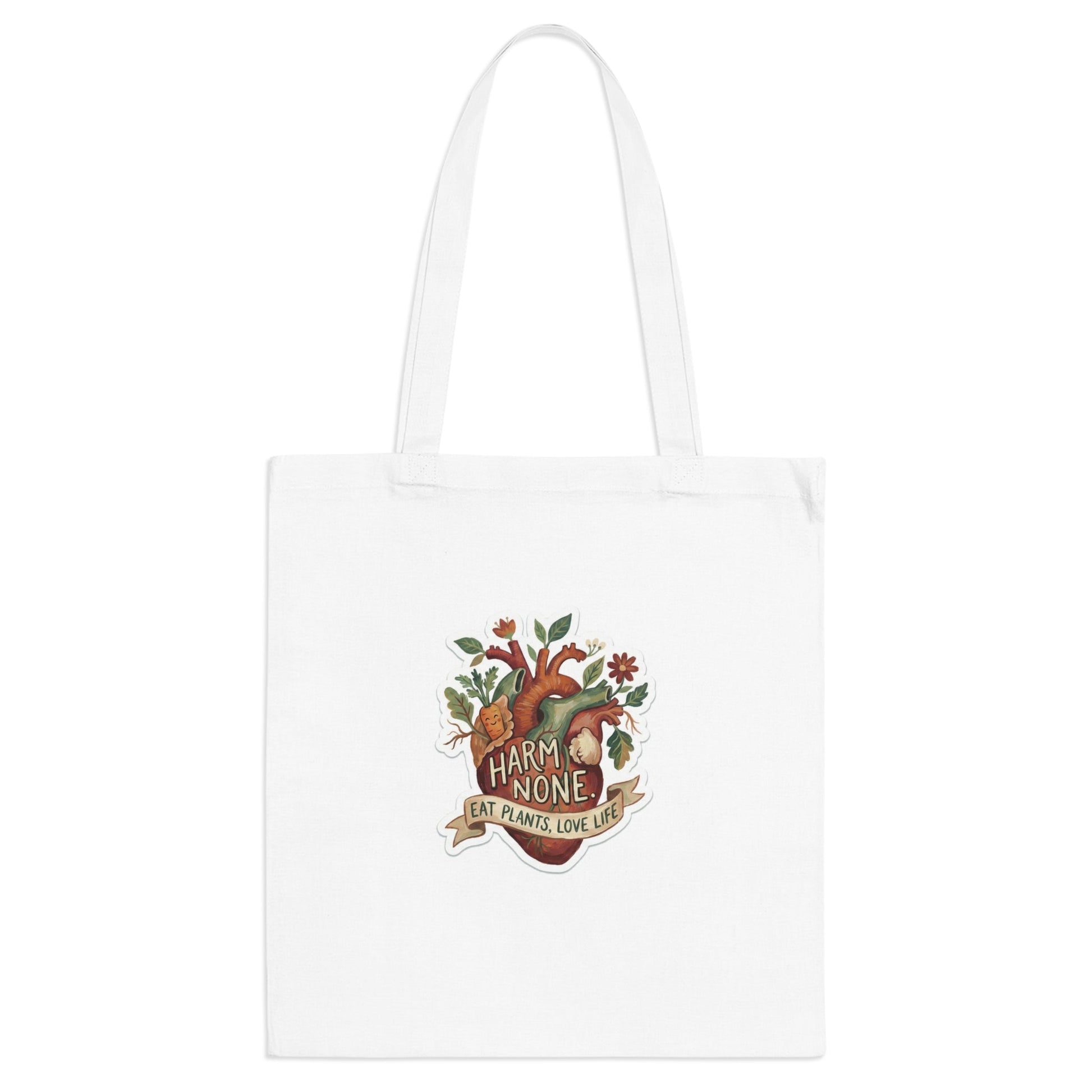 Tote Bag - "Harm None" Vegan Merch - PrintsyNook