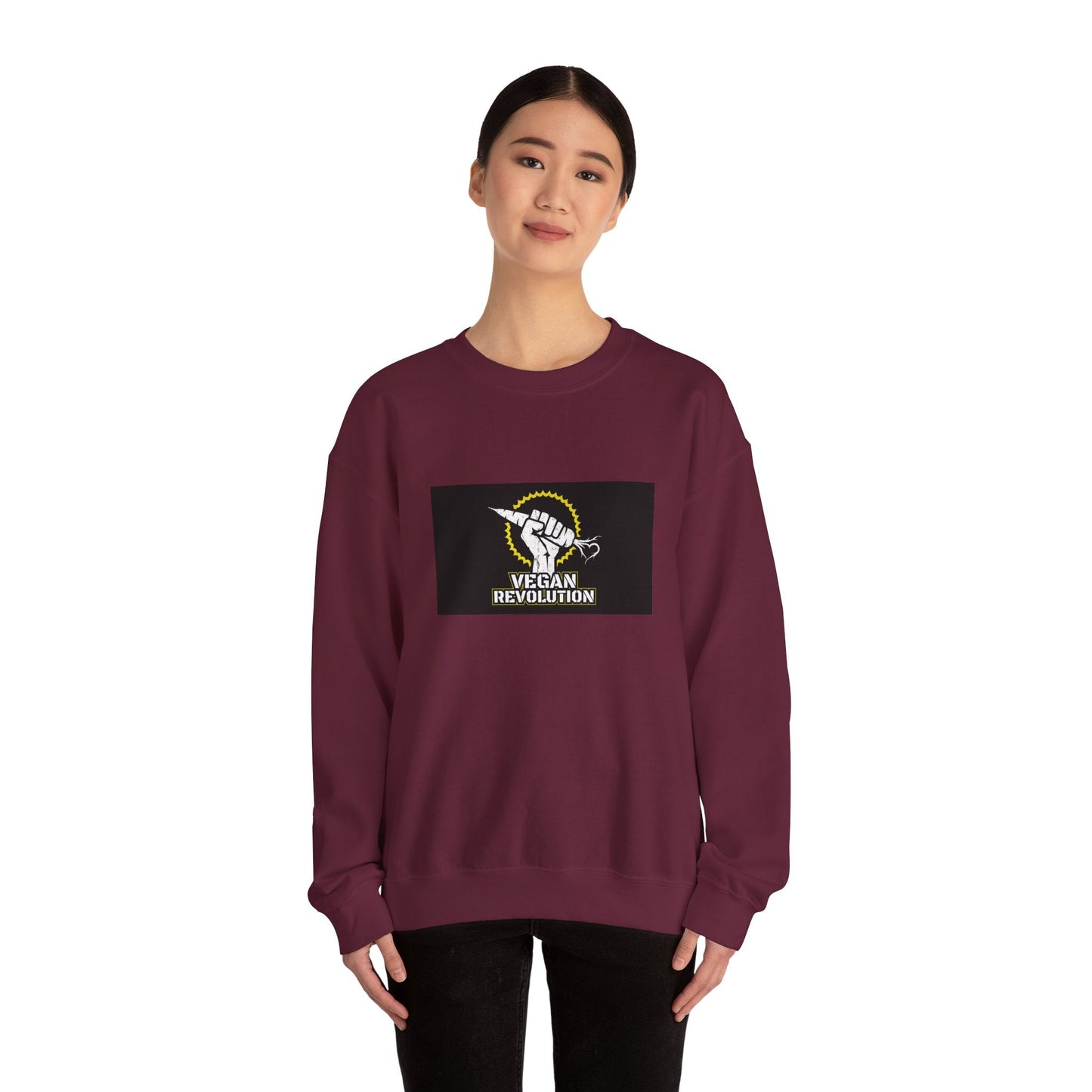 Vegan Revolution Crewneck Sweatshirt - PrintsyNook