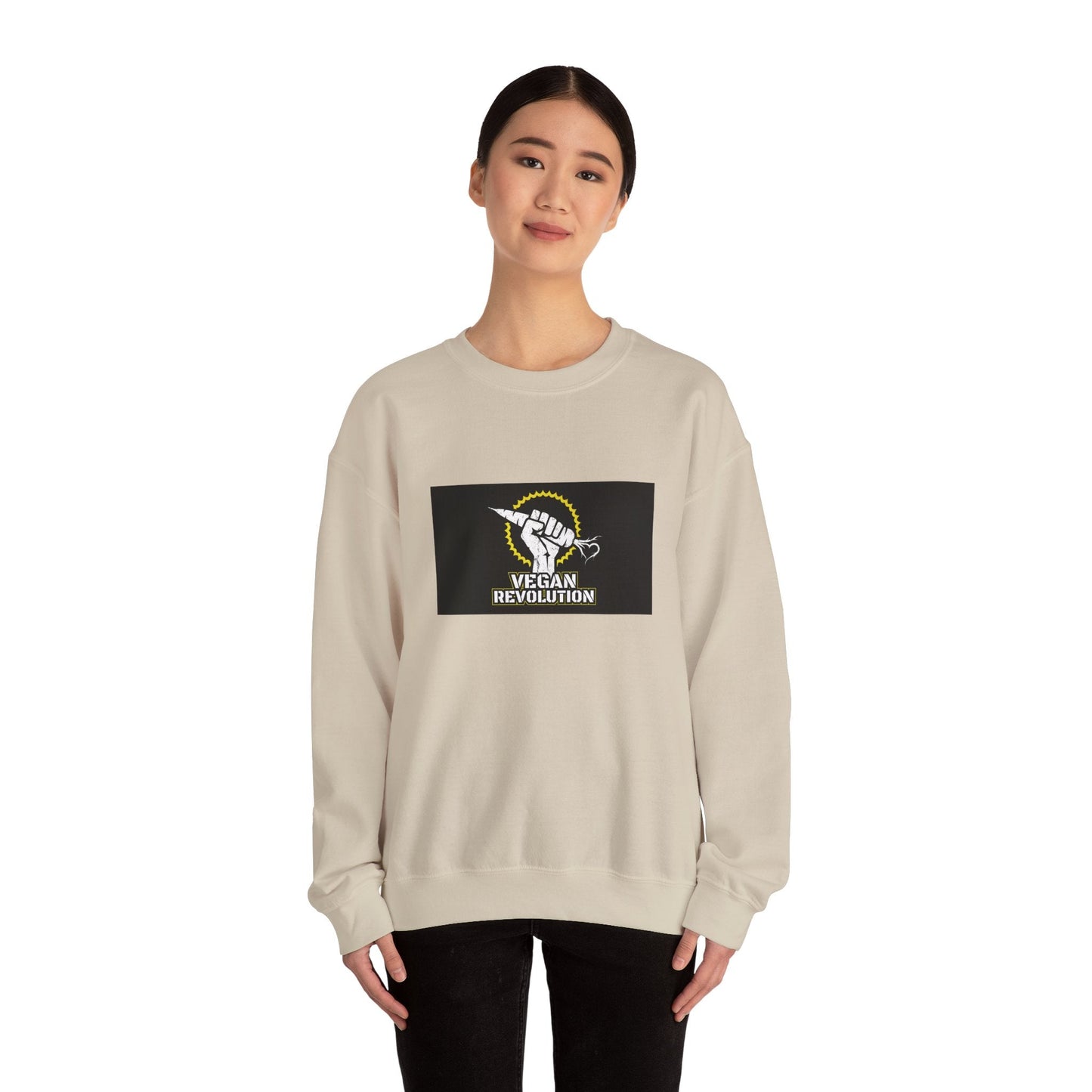 Vegan Revolution Crewneck Sweatshirt - PrintsyNook