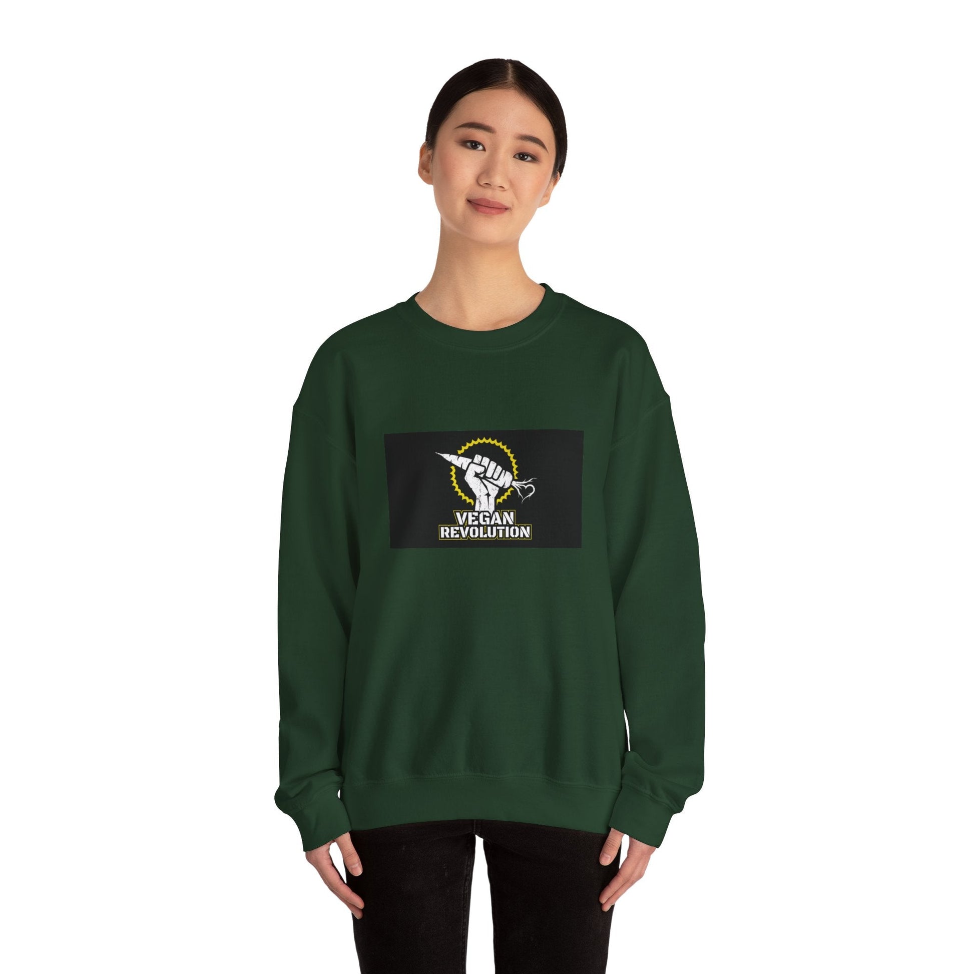Vegan Revolution Crewneck Sweatshirt - PrintsyNook