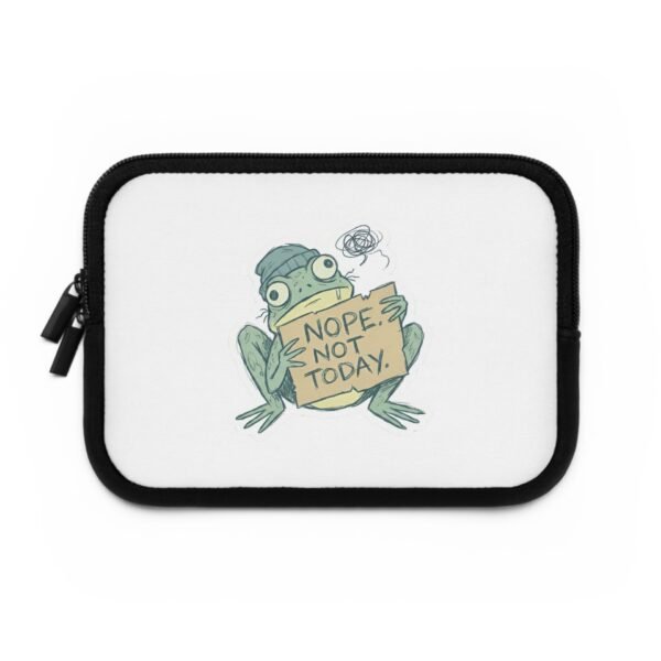Nope Not Today Frog Laptop Sleeve