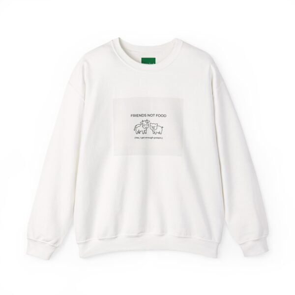 Friends Not Food Sweatshirt — Vegan Animal Rights Crewneck