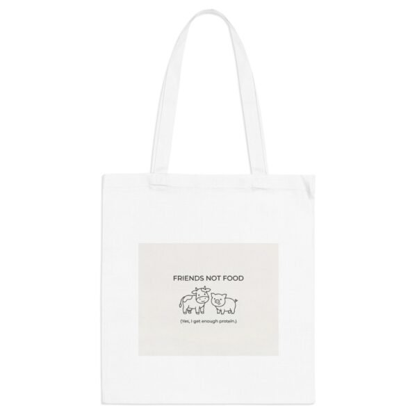 Friends Not Food Tote Bag — Cute Vegan Reusable Grocery Tote